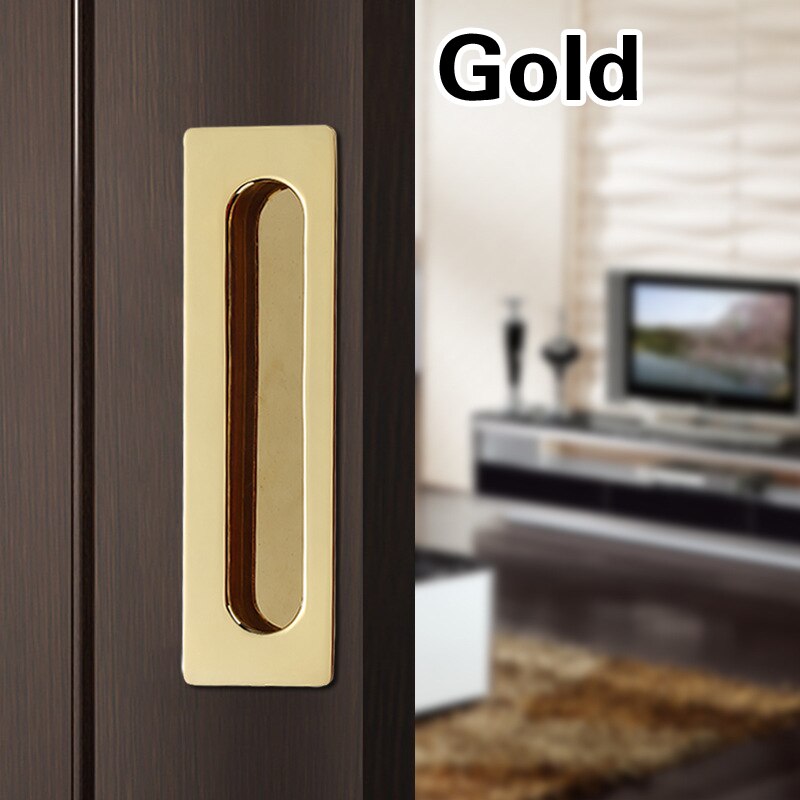 1pc Embedded Sliding Door Handles Hidden Invisible Cupboard Wardrobe Cabinet Push / Pull Handles Door Hardware