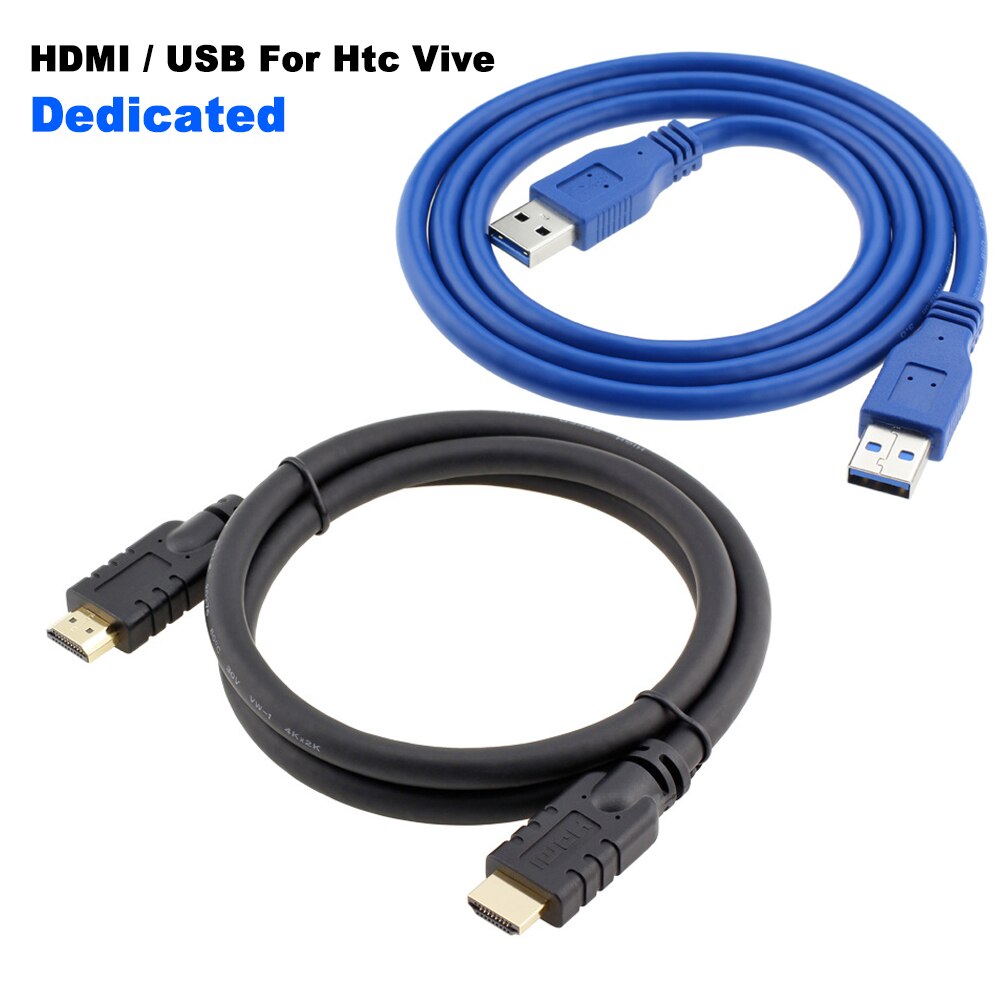4K Hdmi Verlengkabel Usb 3.0 Kabel Voor Htc Vive Vr Headset Gewijd Kabel, vervang De Originele Lijn,