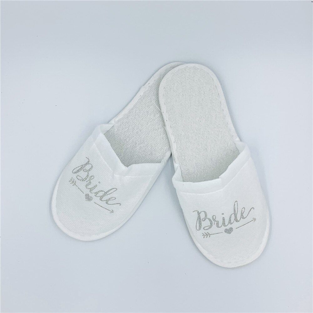 Bruiloft Decoratie Team Bruid Om Zachte Slippers Hand Band Bagagelabel Leer voor Bruids Douche Hen Night Bachelorette Party, Q