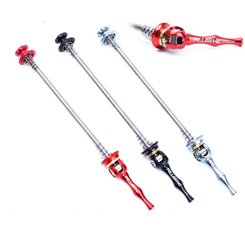 48.8g/Pair Road Bike Quick Release Ultralight Titanium TI QR Skewer Lever Road Bicycle Cycling Hub Quick Release Bike Parts