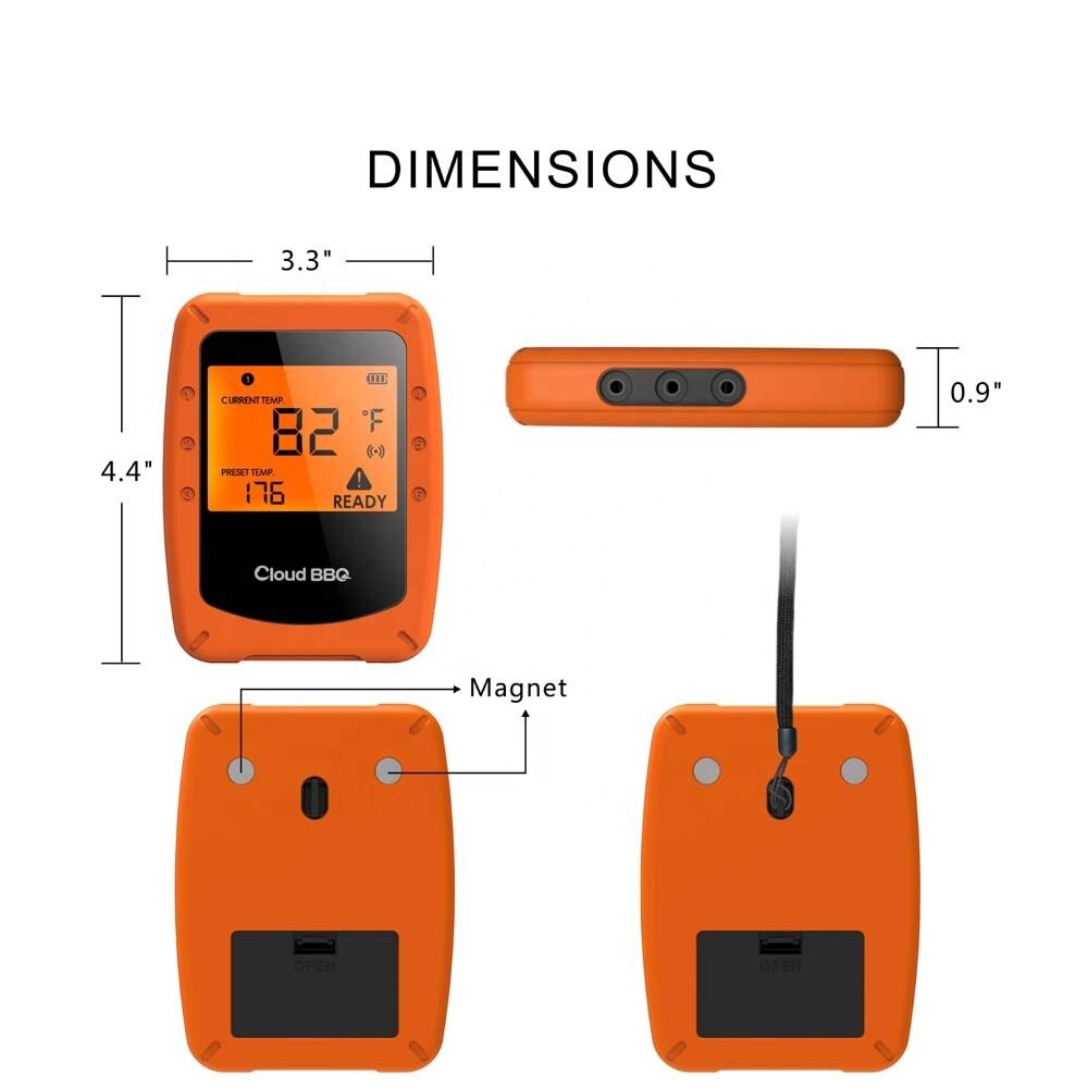 Digital Smart Food Cooking Wireless BBQ Bluetooth meat Thermometer