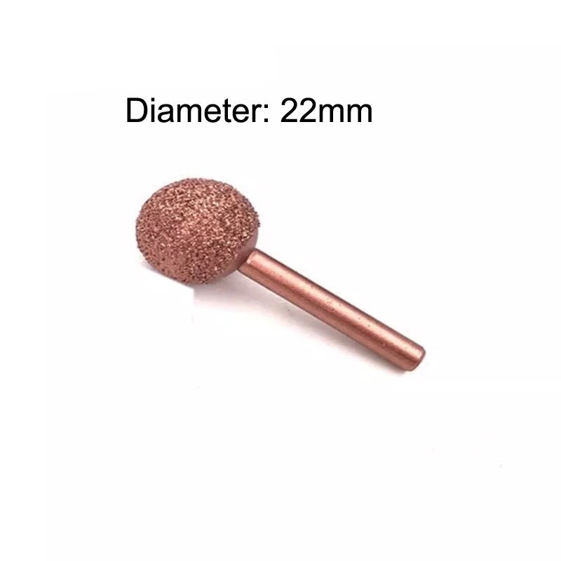 Band Buffing Wheel Kit Diamant Slijpschijf Ronde Slijpen Hoofd 2 &quot;2.5 Inch 38Mm Autoband Reparatie Buffer air Grinder W/ Adapter: 1pc 22mm low speed