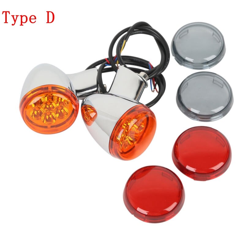 Motorcykel motorcykel bag led blinklys lygte beslag til harley  xl 883 1200 sportster 92- up