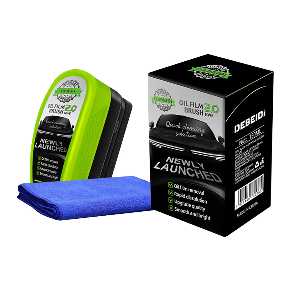 Detergente per vetri clear vision, strumento per la pulizia del parabrezza dell'auto, antiappannamento, impermeabile, universale, per la pulizia dei finestrini dell'auto: Bianco