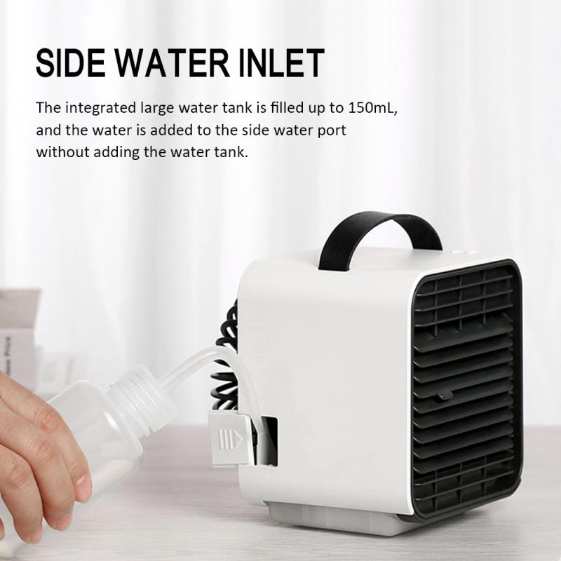 Mini Home Air Conditioner Fan Humidifier Purifier USB Cooling Home Portable Desk Fan Cooler Quiet Air Cooler Fan With Water Tank