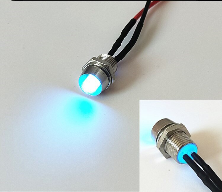 12V 5MM LED Signal Indicator Lamp Light with 20CM Wire 20pcs