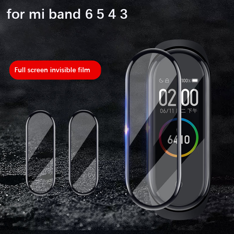 Cristal Protector 3D para Xiaomi Mi Band 4, 5, 6, Protector de pantalla para reloj inteligente xiaomi Mi Band 5, 6 y 4, película suave