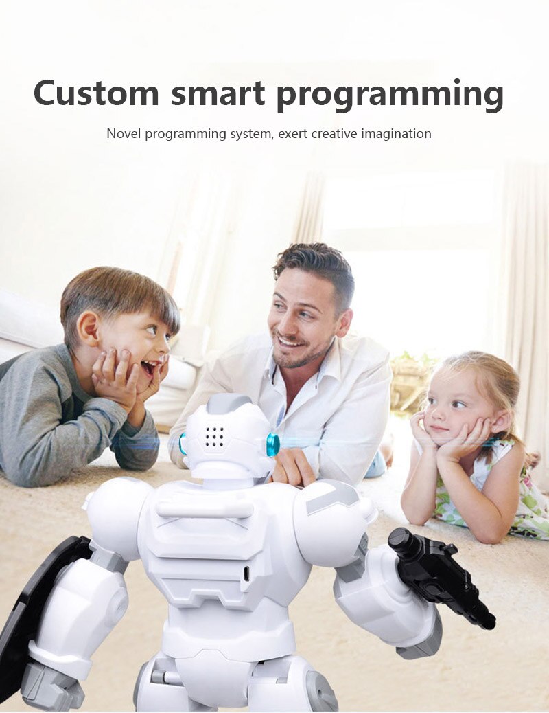 Produkt børns intelligente fjernbetjening programmering kamp multifunktion usb robot gestus sensing videnskab uddannelse