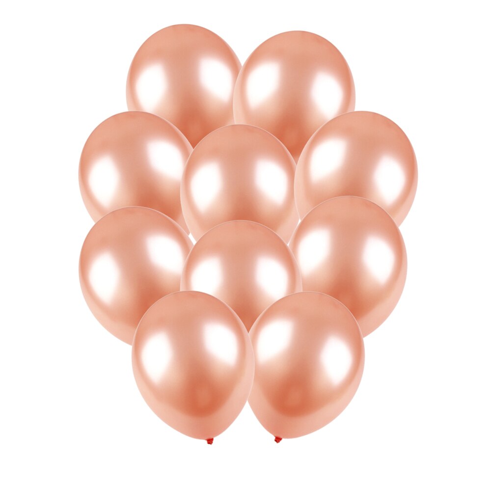 Rosa gull rundt hjerte ballong bursdagsbukett konfetti diy papir fest globos kjærlighet bryllup bursdagsfest dekorasjoner ballonger