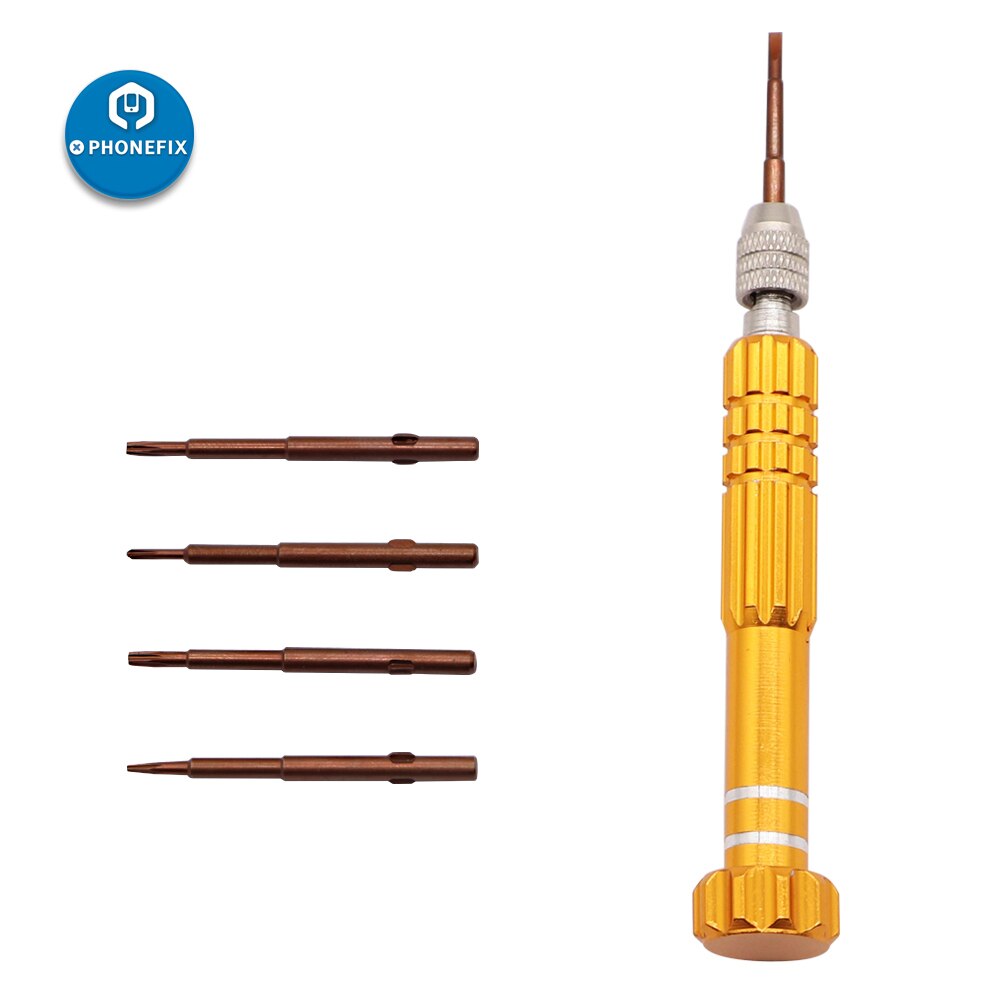 Juego de destornilladores de precisión 5 en 1, herramientas de apertura, destornillador Torx Phillips tipo Y para reparación de iPhone, apertura de pantalla móvil