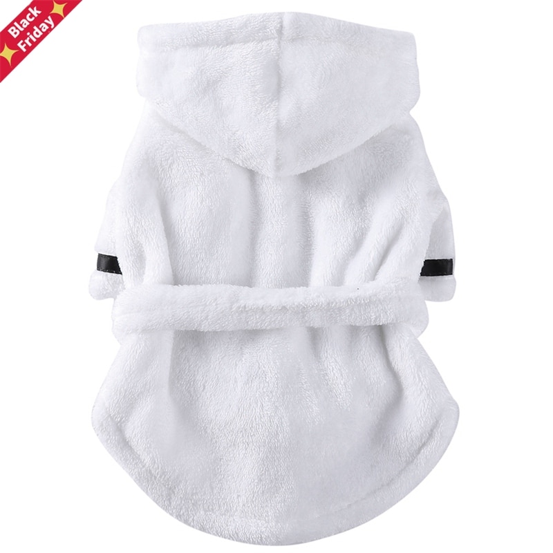 Kat Hond Badjas Pyjama Slapen Kleding Indoor Zachte Huisdier Bad Drogen Handdoek Kleding Voor Puppy Honden
