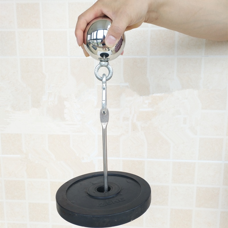 Weight Lifting Hand Grip Ball + Dumbbell Bracket Arm Wrist Finger Muscle Training Equipment Forearm Pull Up Balls Hand Gripper F