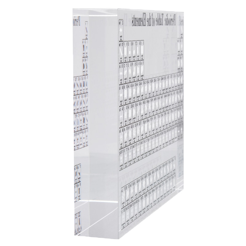 1pc Acrylic Periodic Table Of The Elements Stickers Chart Elements Framed Display For Students Teachers Desk Decoration