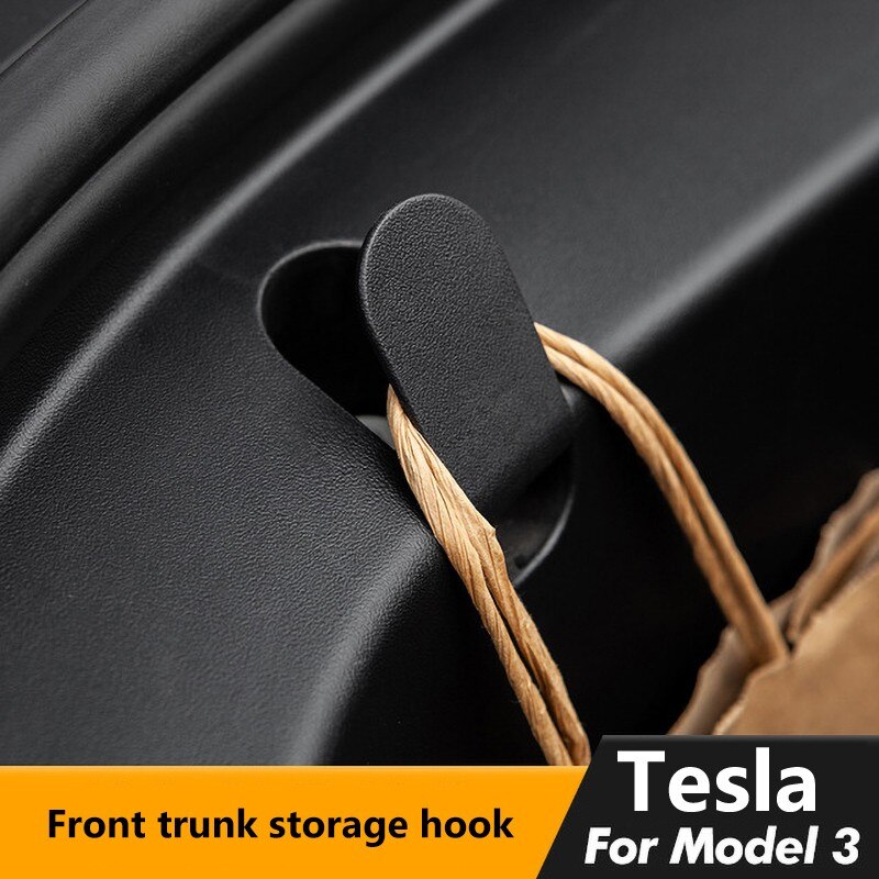 Kofferraum-Haken Für Tesla Model 3 - Taschenhalter Für Einkaufstaschen, Handtaschen & Mäntel - Einfache Montage