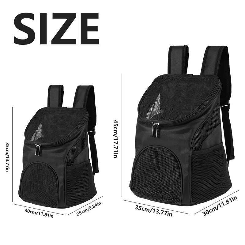 Mochila de gato, transportadora de viaje, doble hombro, bolsa de malla transpirable, mochilas para perros pequeños y gatos, mochilas para exteriores, bolso para mascotas, producto de transporte