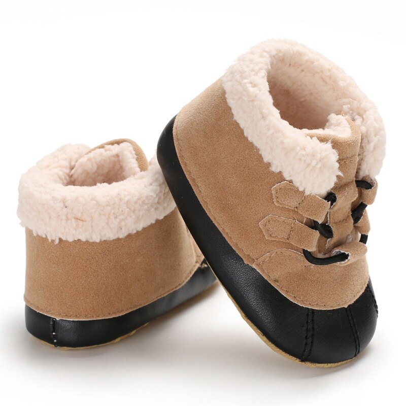 Winter Baby Stiefel Kleinkind Weiche Plüsch Anti Unterhose Schnee Warme Booties Schuhe für Mädchen Jungen freundlicher lässig Schuhe: K / 13-18 Monate