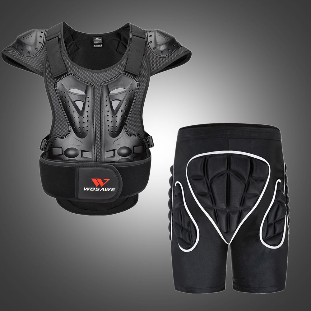 WOSAWE Motocross Armor Protective Vest Back Support Snowboard Ski Sports Sleeveless Motorcycle Armor Jackets