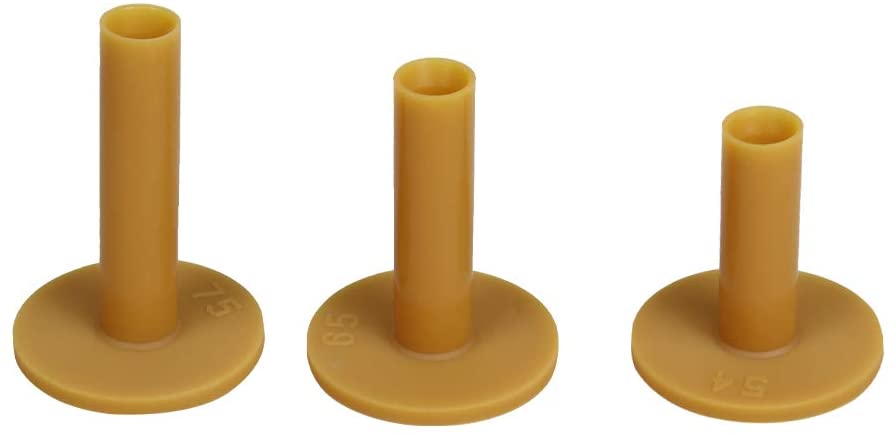 Golf Practice Tees, 3/6 Pieces Rubber Tees,Indoor and Outdoor,for Driving Range and Practice Mat: 3PCS-Orange