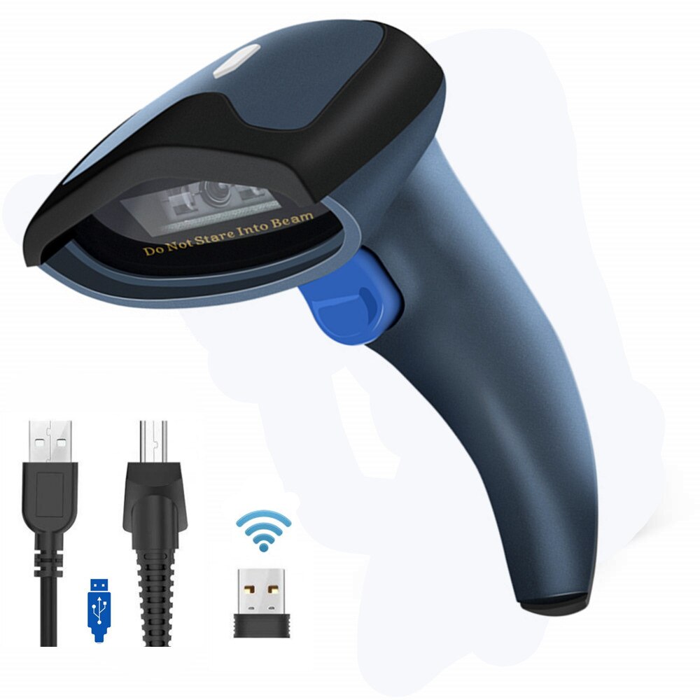 Netum W6 Draadloze 1D Barcode Scanner Bar Code Reader Voor Inventaris Pos Terminal