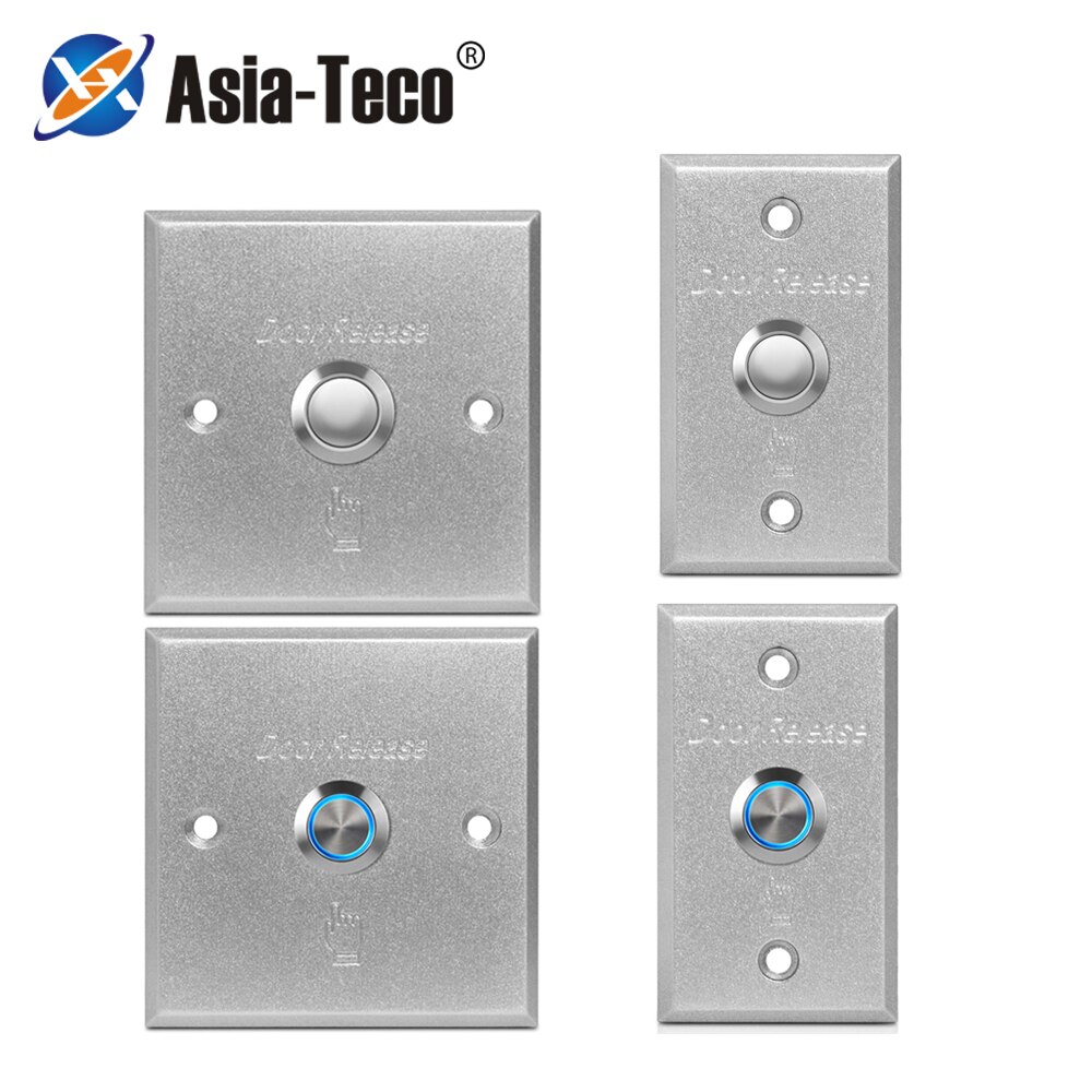 Door Exit Button Release Push Switch for access control system LED light inciator Aluminum alloy Push Button Switch