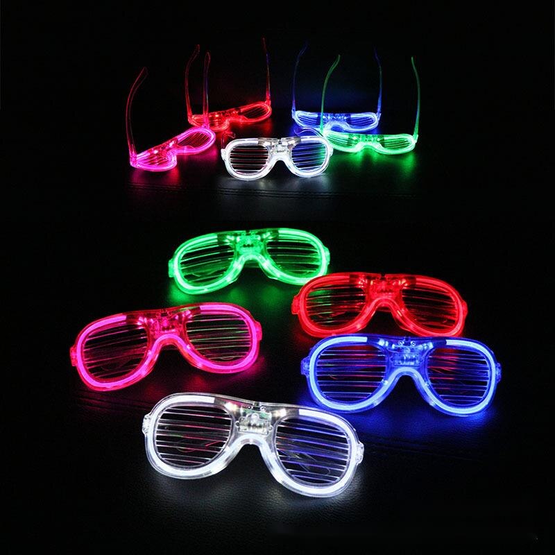 Led Bril Flash Lichtgevende Blind Eyewear Licht Oogmasker Knipperend Gloeiende Glazen Bruiloft Carnaval Dance Bar Party Kerst Speelgoed