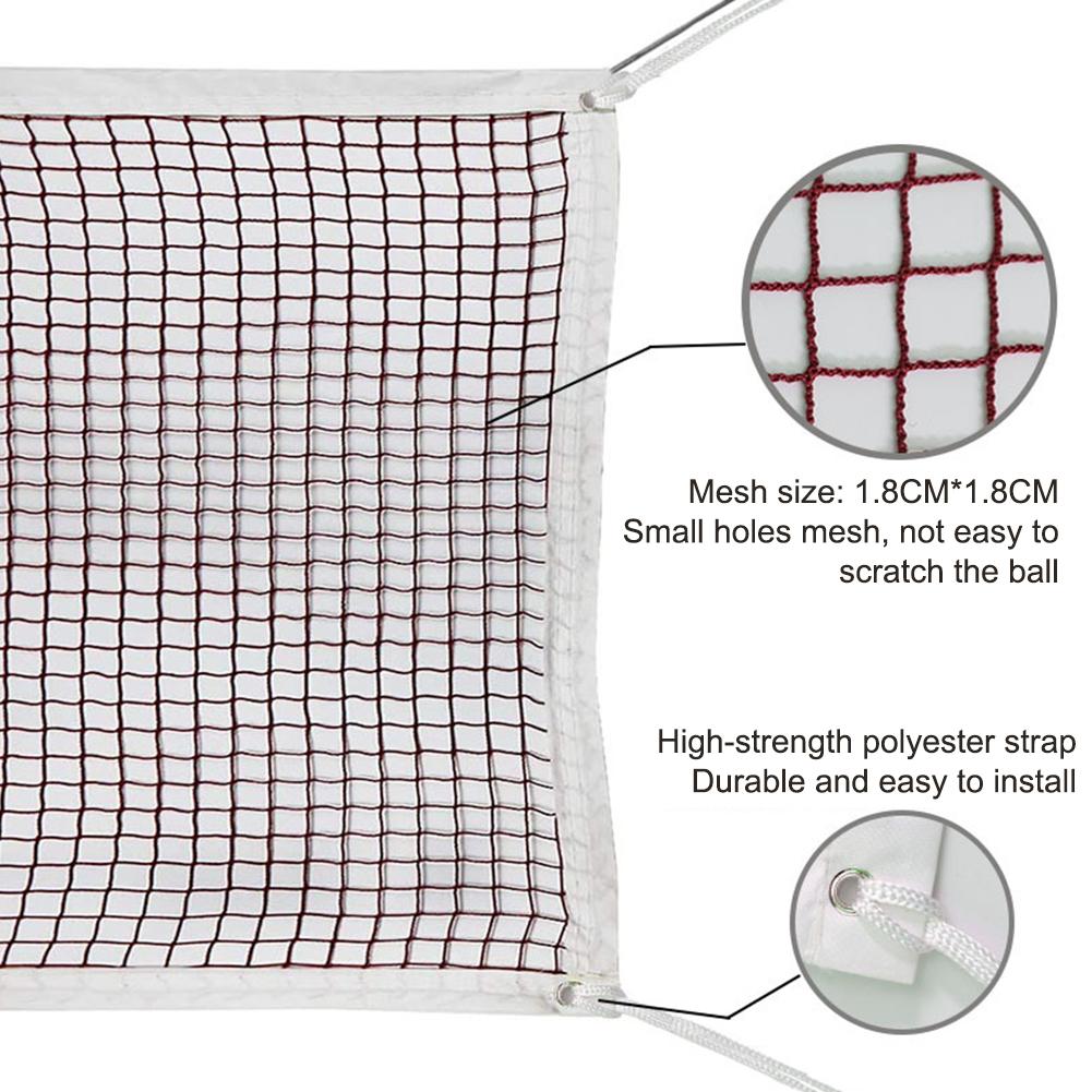 Professionele training Square Net Standaard Badminton Net Sportvolleybal Training Portable Quick Entry Tennis (Color : Red