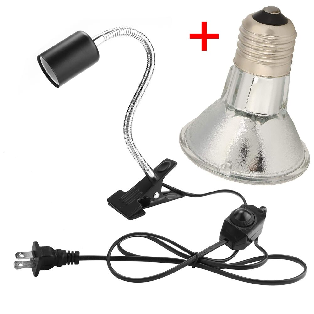UVA + UVB Schildkröte Aalen Lampe Reptil Heizung Birne Volle Spektrum Fördern Appetit Reptil Heizung Licht Voll Spektrum Lampe d30: 75W Kit US Plug