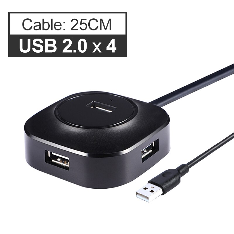 Usb c ハブ usb 3.0 ハブ、マルチ usb スプリッタ 4 ポートタイプ c ハブ 2.0 USB-C hab 複数タイプ c hab パンダ pc: USB 2.0 - 25 cm