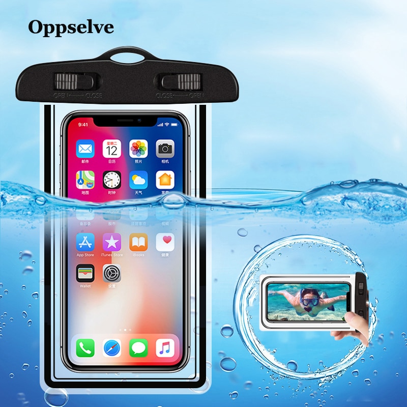 Universelle Wasserdichte praktisch fallen Für iPhone Xs X 8 11 7 Samsung S9 Klar PVC Versiegelt Unterwasser Clever Telefon trocken Beutel Abdeckung