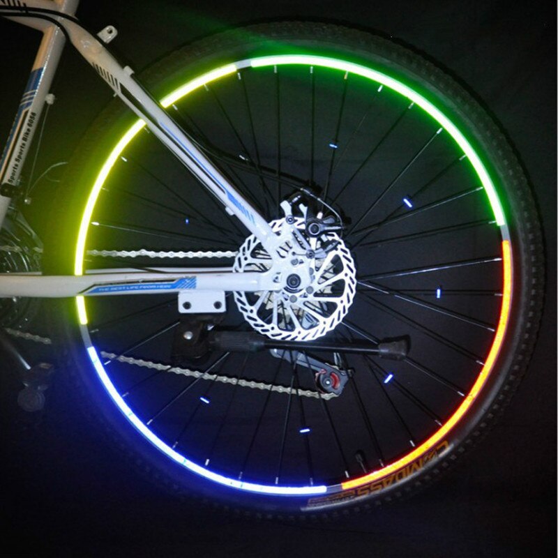 Mountain bike Reflective Stickers Reflective Strips Fluorescent Strips Luminous Reflectors Bicycle Stickers Decoration