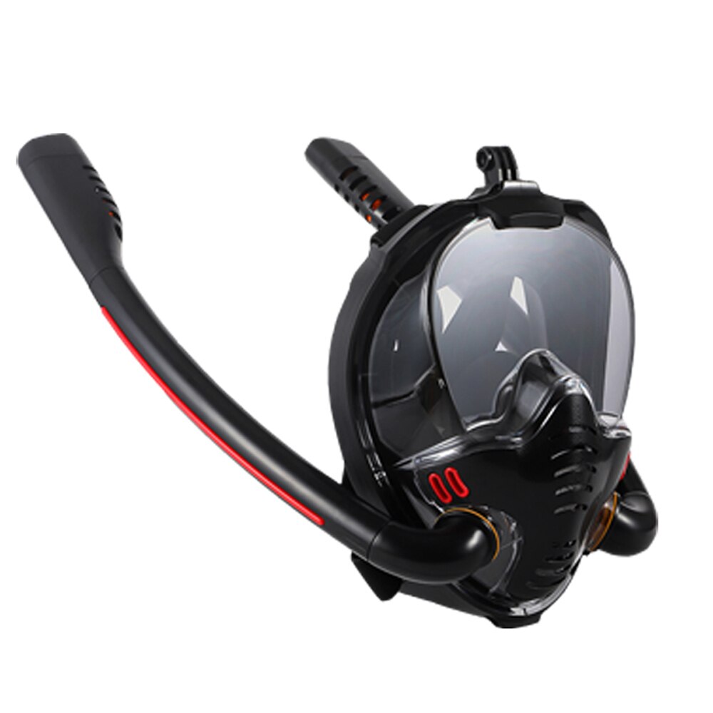 Snorkelen Masker Dubbele Buis Siliconen Vol Droge Duikbril Volwassenen Zwemmen Masker Duikbril Onderwater Ademhalingsapparatuur