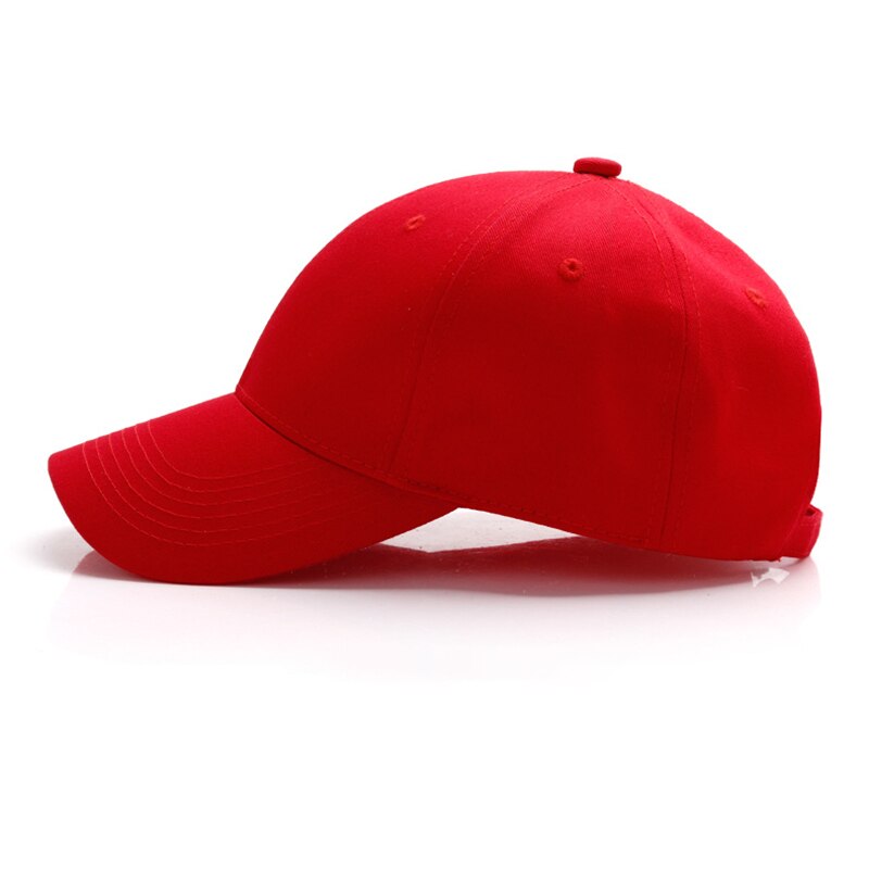 Unisex bomuld ensfarvet baseballkasket damer sommer travelall-match solhat herre udendørs sport / bjergbestigning