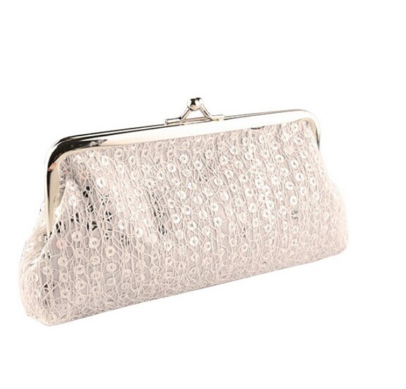 Women Sequins Clutch Evening Party Phone Bag Wallet Purse