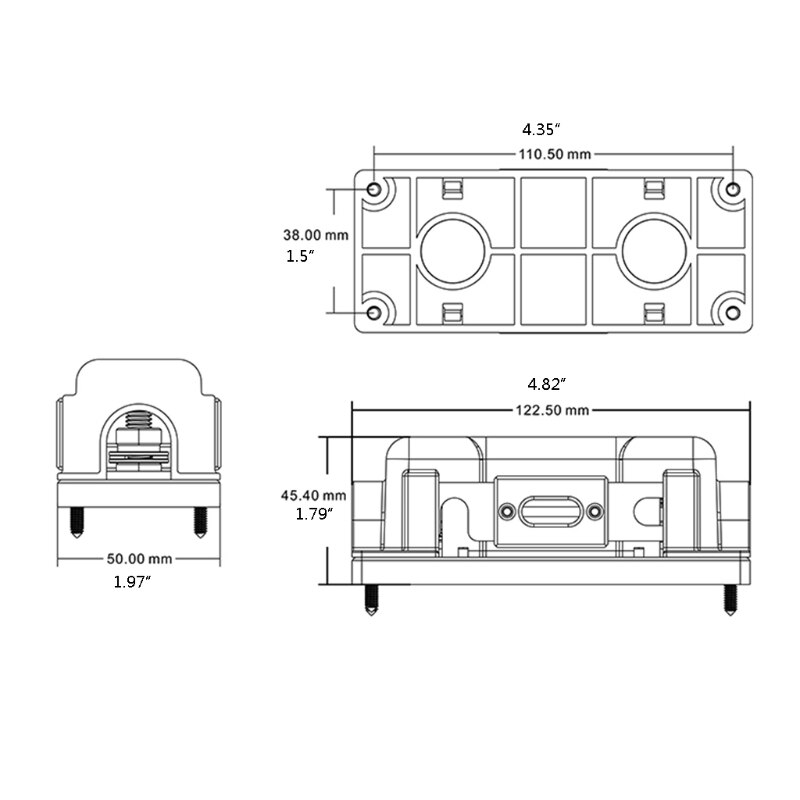 Universal Automotive Fuse for RV Travel Trailer Motorhome Transparent Fuse Holder Wearproof Bolt-on Fuse