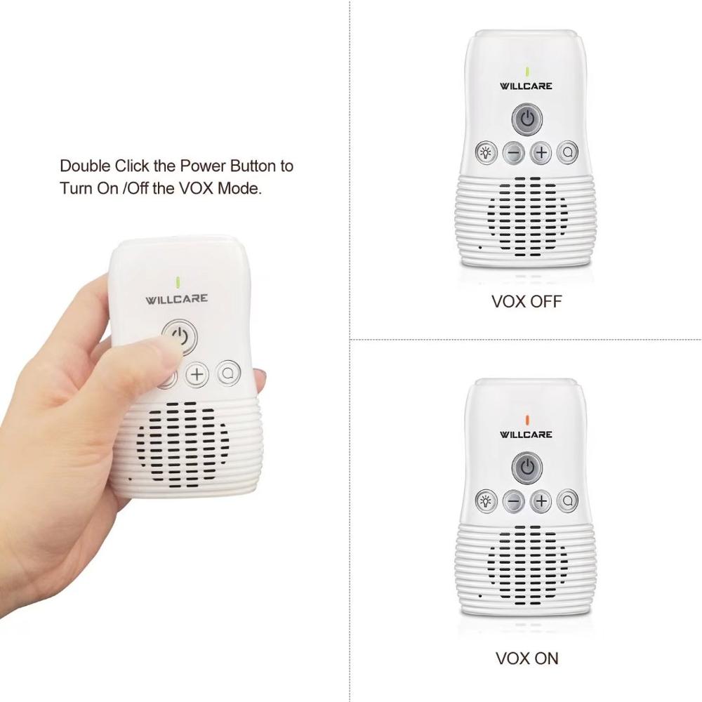 2.4Ghz Wireless Small Portable Audio Baby Monitor Two-Way Audio Function