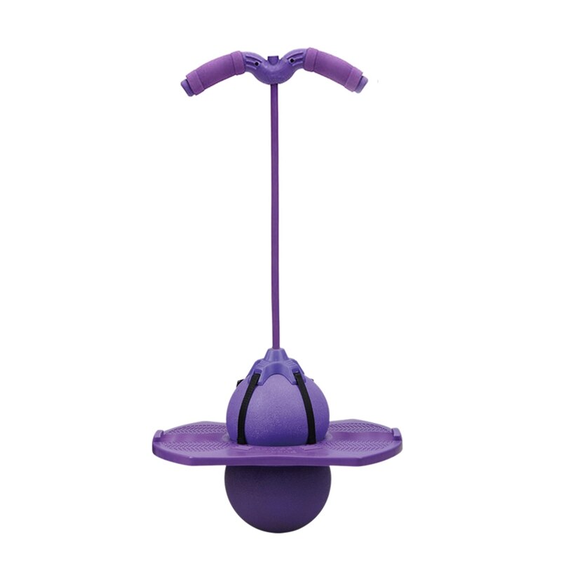 Balle rebondissante équipement de Fitness articles de sport balle de saut avec poignée enfants balle rebondissante pédale balle rebondissante: Purple