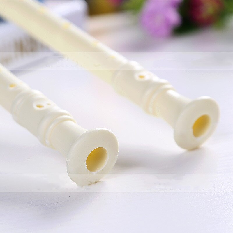 White Plastic Flute 9 Holes Long Flute Instrument for Children Educational Tool Musical Soprano Recorder Popular