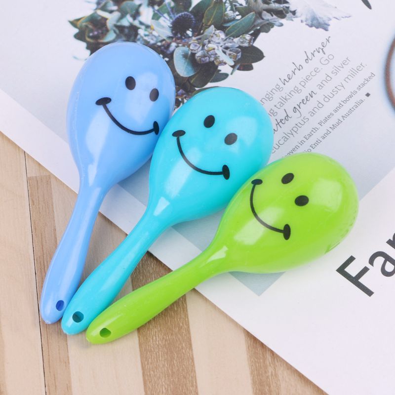 24 pièces 3 "visage souriant néon Maracas Fiesta fête fournitures fête faveurs bruiteur mexicain fête décorations