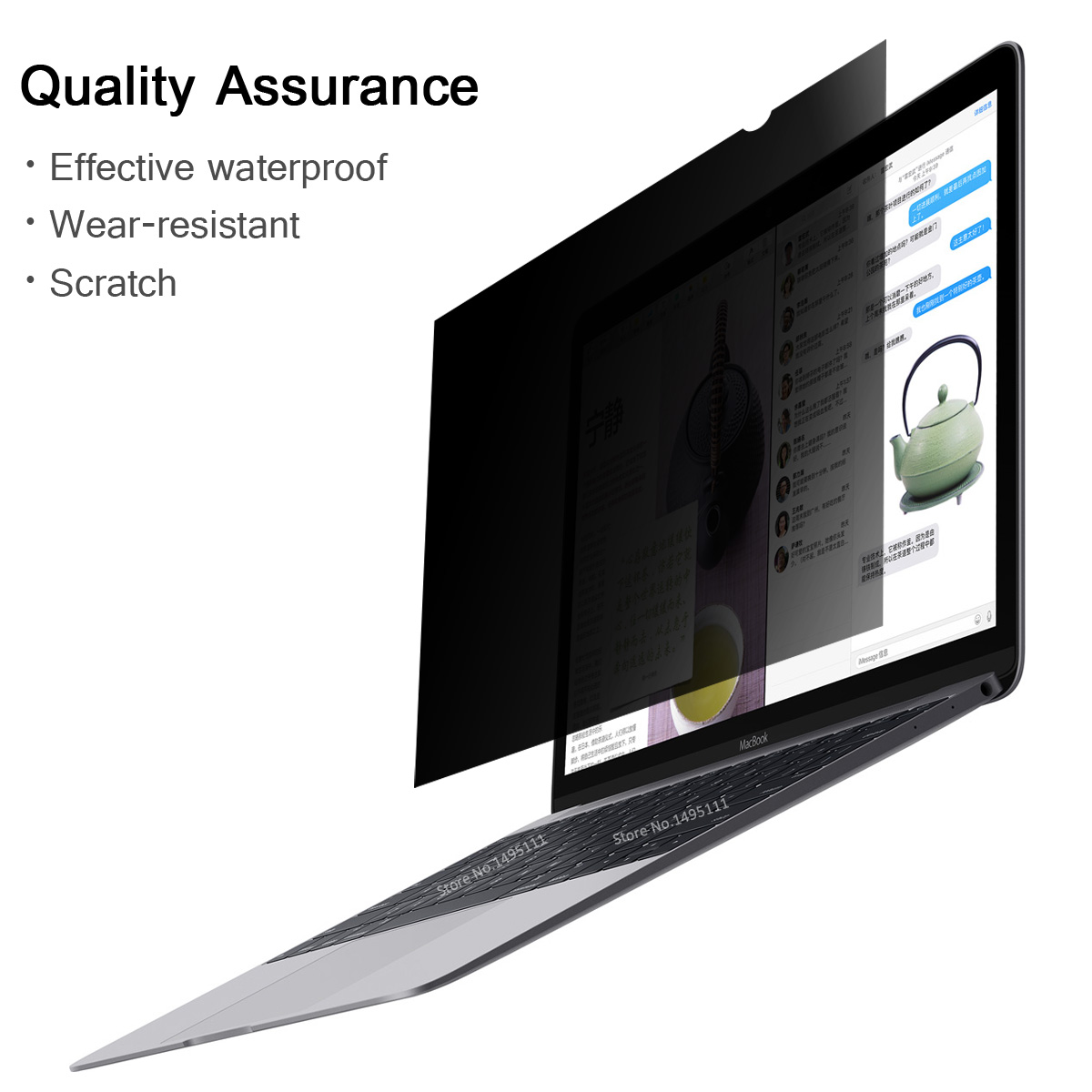 Película protectora de pantalla LCD antideslumbrante, filtro de privacidad de 24 pulgadas (531mm x 298mm) para monitores de ordenador portátil y PC, pantalla panorámica 16:9
