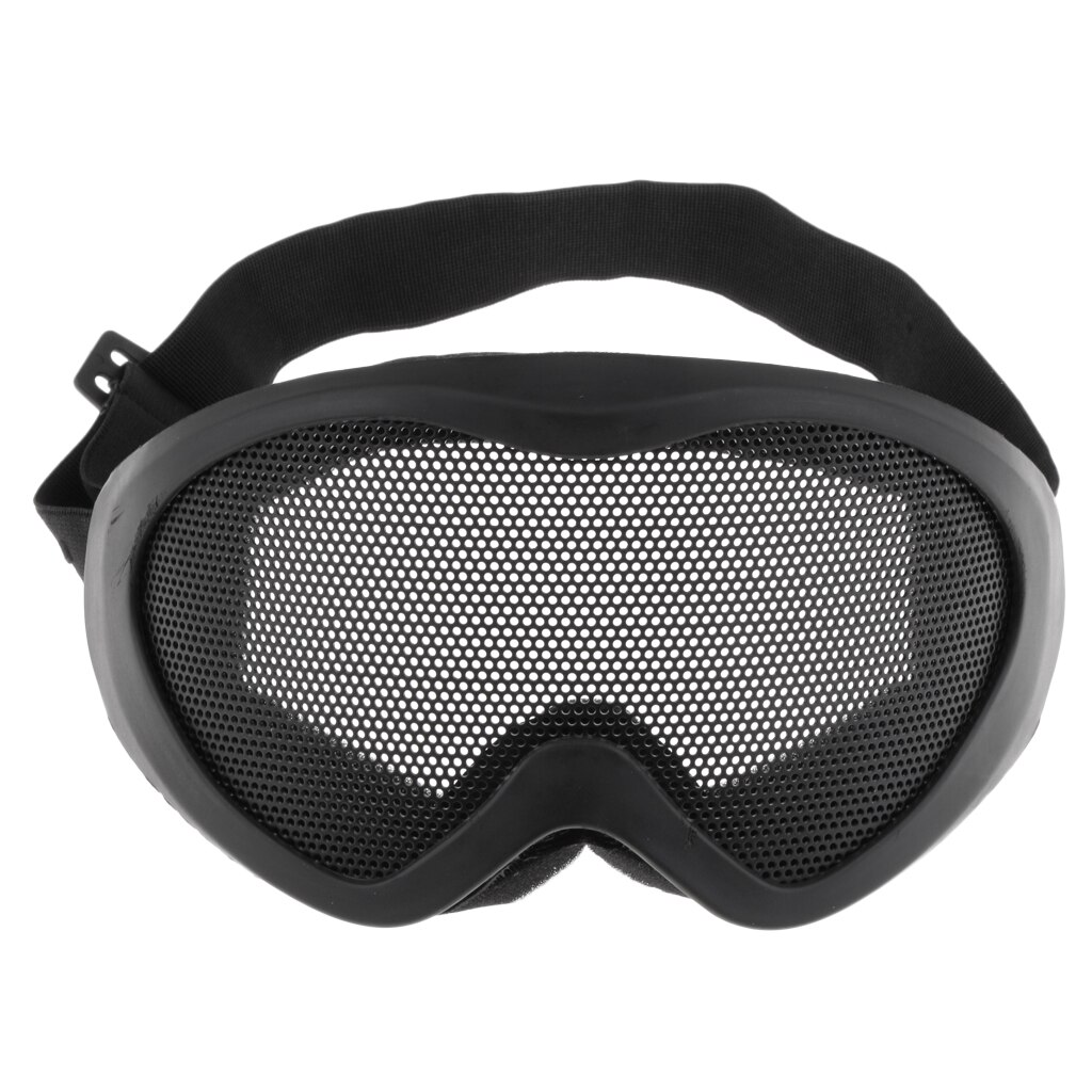 UV400 Staal Mesh Goggles No-Fog Beschermende Voor Oogbescherming Schieten Accessoires