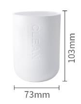 Bathroom Accessories Toilet Brush Soap Dish Dispenser Bamboo Toothbrush Holder: A  2pcs Cup