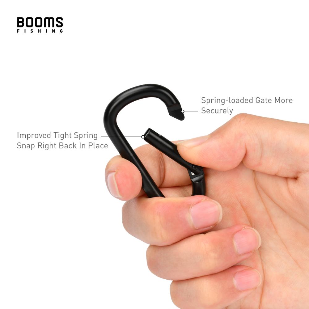 Booms Fishing CC2 Multi-Use Aluminum Alloy Carabiner Keychain Clips Outdoor Camping Climbing Snap Clip Lock Buckle Hook