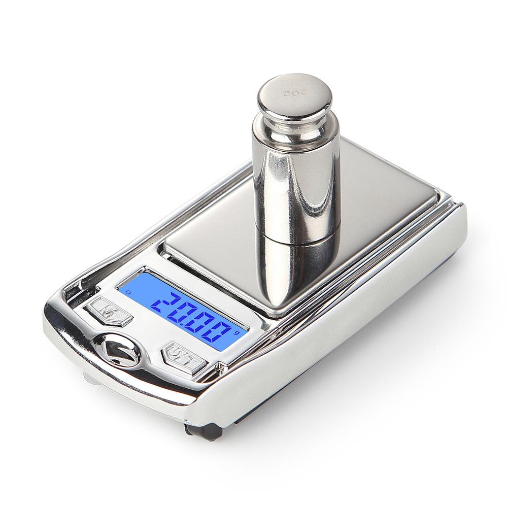 100g/0.01g Mini Portable Jewelry Electronic Scale Balance Car Key Ring Keychain