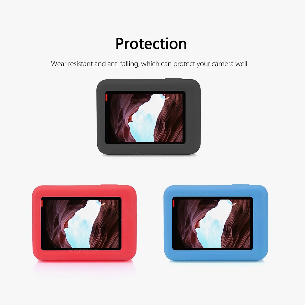 Vamson voor gopro hero 7 black 6 5 accessoireskit zachte siliconen beschermhoes voor gopro hero 7 6 5 black camera  vp629