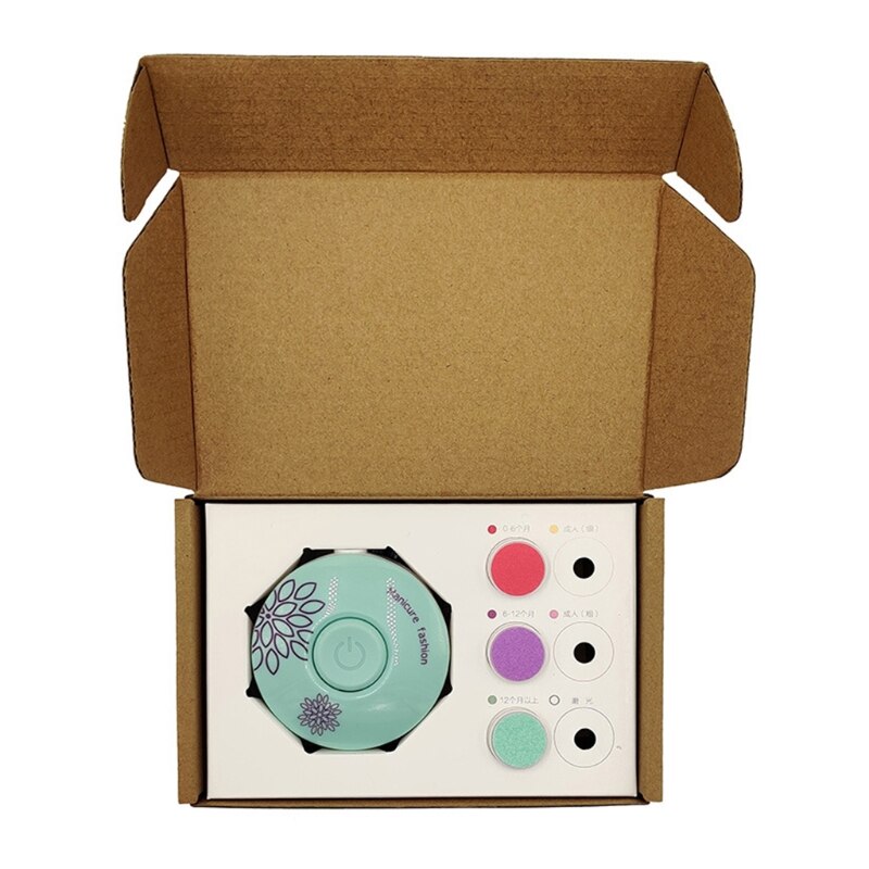 Kleinkind Nagel Pflege Sicher Nagel Haarschneidemaschine Cutter freundlicher Nagel Polierer Manikübetreffend einstellen Baby Elektrische Nagel Trimmer: Minze Grün