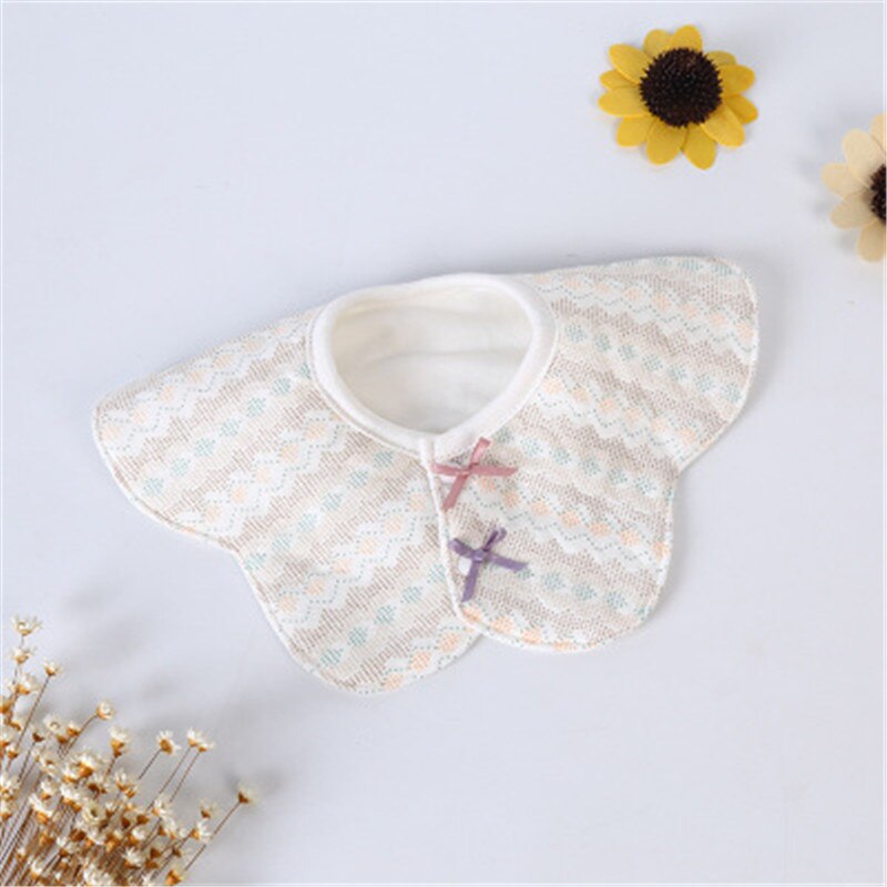 Cotton Newborn Lace Bow Baby Bibs Slabbetjes Cute Girls&Boys Burp Cloth Infant Bibs Baberos Infant Saliva Towels