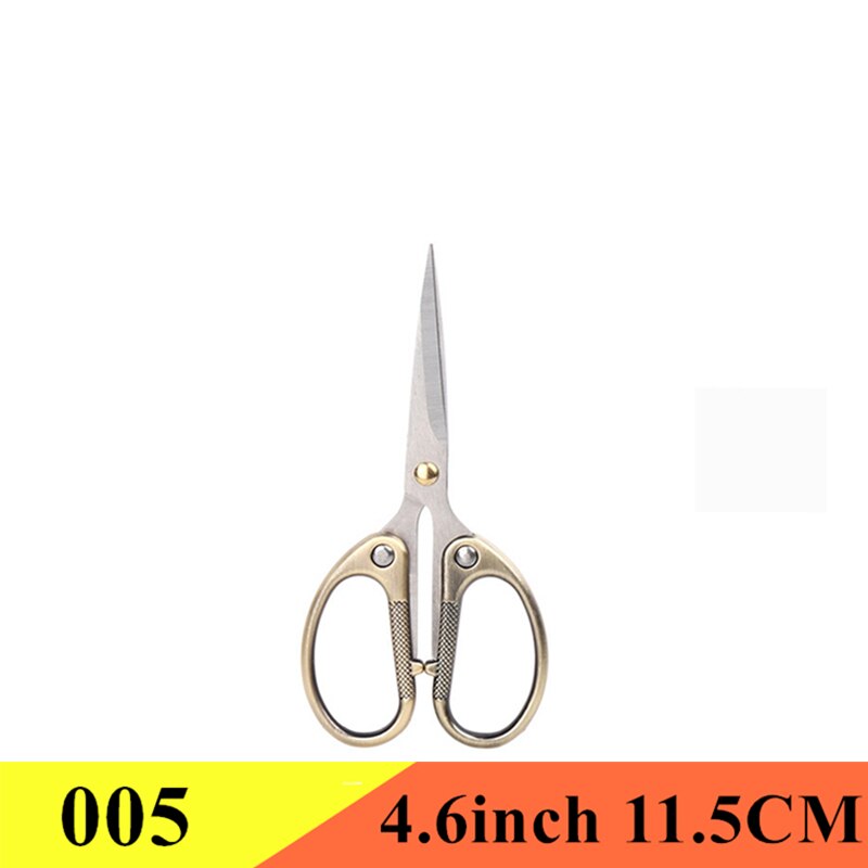 Vintage Scissors Fabric Cutter Tailor&#39;s Scissors Tailor Needlework Sewing Embroidery Office Scissors Stationery DIY Tools Shears: 005 Bronze 4.6inch