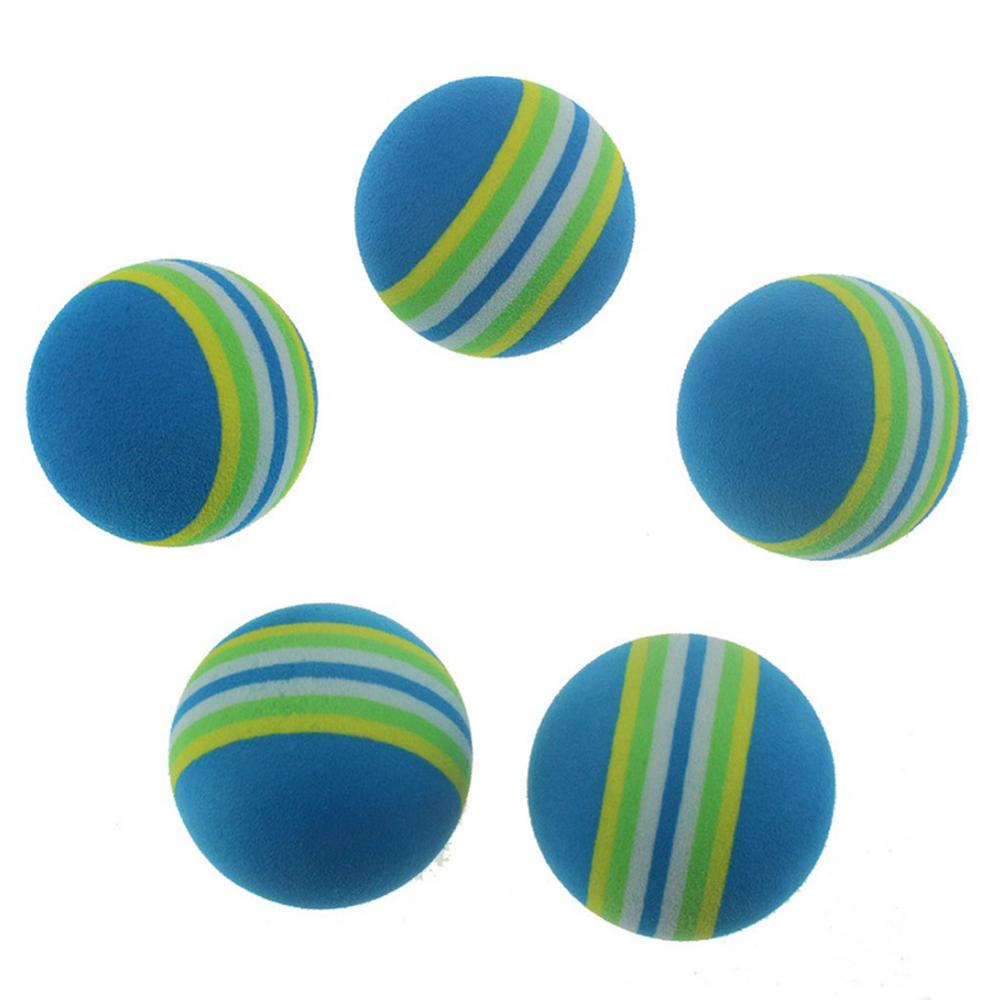 Blå rand färg boll golf inomhus boll svamp boll golf färg boll svamp rand bollar 42mm bollar träna mjukt golf skum  k7 a 2
