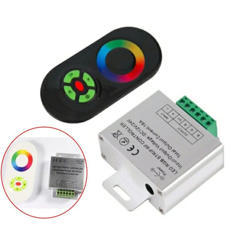Rgb Controller Draadloze Rf Rgb Led Strip Light Touch Dimmer Op Afstand Controller Strips Afstandsbediening Controller Voor Rgb Tape