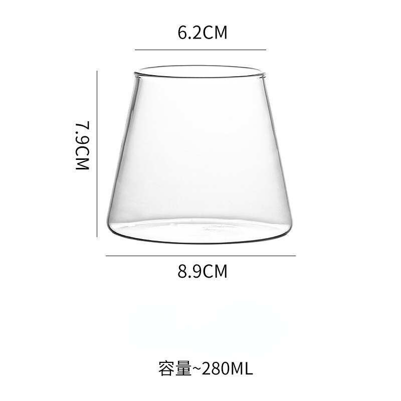 Nordic Glass Cup Cold Drink Coke Cup Coke Can Milk Juice Cup Transparent Drinking Minimalist Glass Cup Mugs Coffee Cups: B S